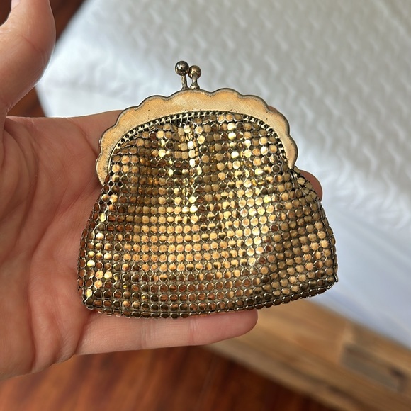 Vintage Gold Glomesh Coin Purse Made in Australia Chainmail Metal Mesh - Picture 3 of 10